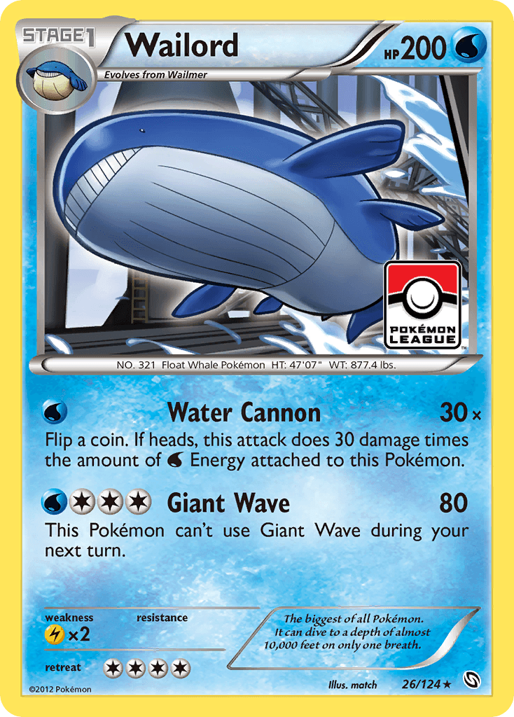 Wailord (26/124) [Black & White: Dragons Exalted] - Doe's Cards