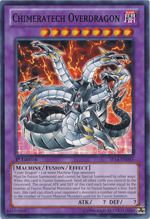 Chimeratech Overdragon [SP14-EN043] Starfoil Rare - Doe's Cards