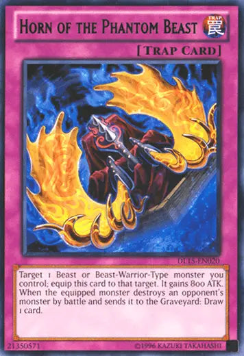 Horn of the Phantom Beast (Green) [DL15-EN020] Rare - Doe's Cards