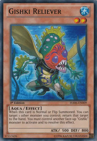 Gishki Reliever [HA06-EN009] Super Rare - Doe's Cards