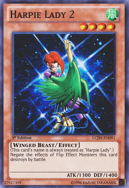 Harpie Lady 2 [LCJW-EN091] Super Rare - Doe's Cards