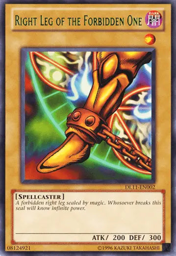 Right Leg of the Forbidden One (Green) [DL11-EN002] Rare - Doe's Cards