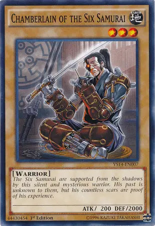 Chamberlain of the Six Samurai [YS14-EN007] Common - Doe's Cards