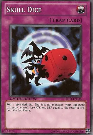 Skull Dice [GLD4-EN046] Common - Doe's Cards