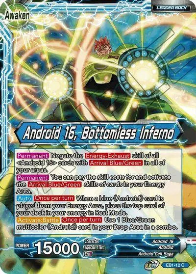Android 16 // Android 16, Bottomless Inferno (EB1-12) [Battle Evolution Booster] - Doe's Cards