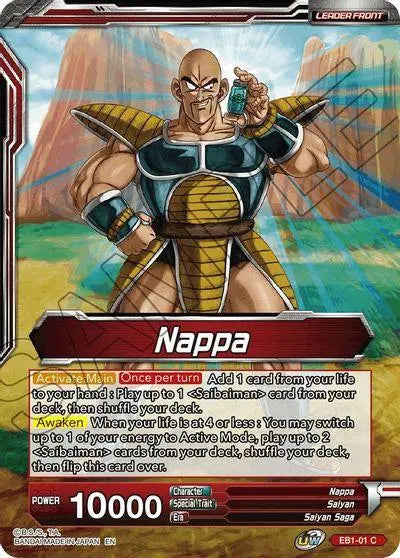 Nappa // Nappa & Saibaimen, the First Invaders (EB1-01) [Battle Evolution Booster] - Doe's Cards