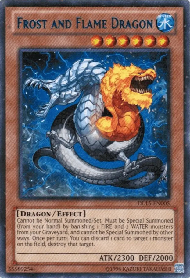 Frost and Flame Dragon (Blue) [DL15-EN005] Rare - Doe's Cards
