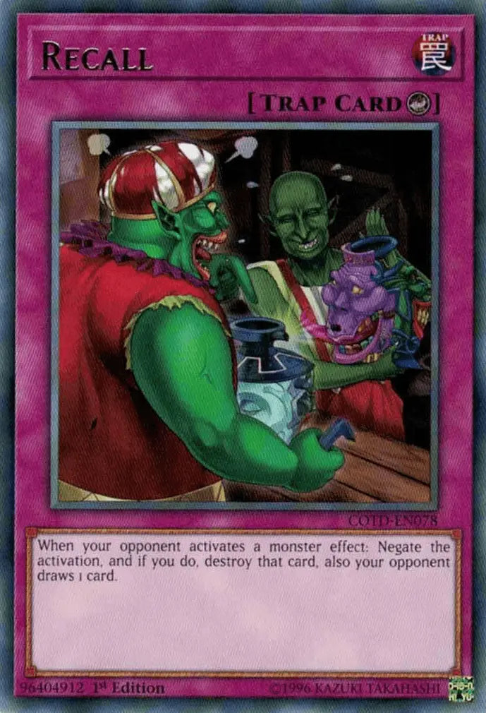 Recall [COTD-EN078] Rare - Doe's Cards