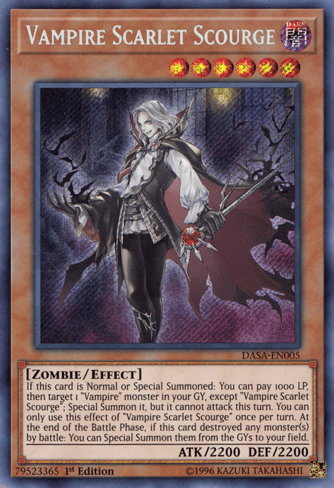 Vampire Scarlet Scourge [DASA-EN005] Secret Rare - Doe's Cards