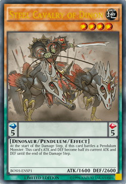 Steel Cavalry of Dinon [BOSH-ENSP1] Ultra Rare - Doe's Cards