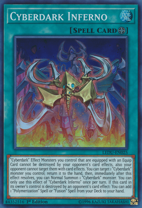 Cyberdark Inferno [LEDU-EN025] Super Rare - Doe's Cards