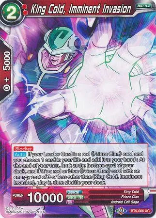 King Cold, Imminent Invasion (BT9-006) [Universal Onslaught] - Doe's Cards