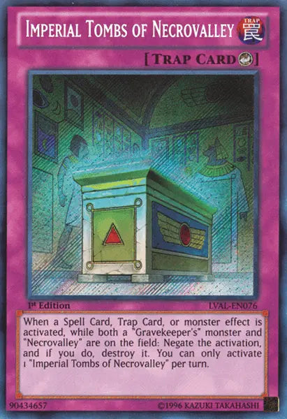 Imperial Tombs of Necrovalley [LVAL-EN076] Secret Rare - Doe's Cards