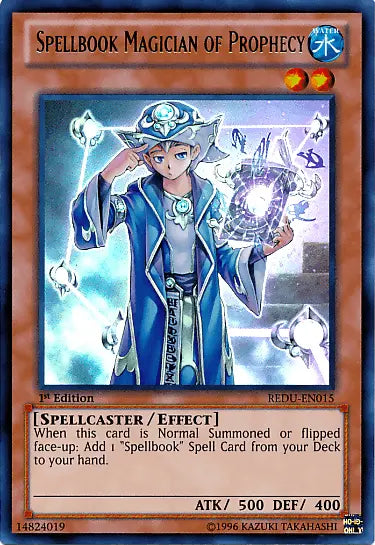 Spellbook Magician of Prophecy [REDU-EN015] Ultra Rare - Doe's Cards