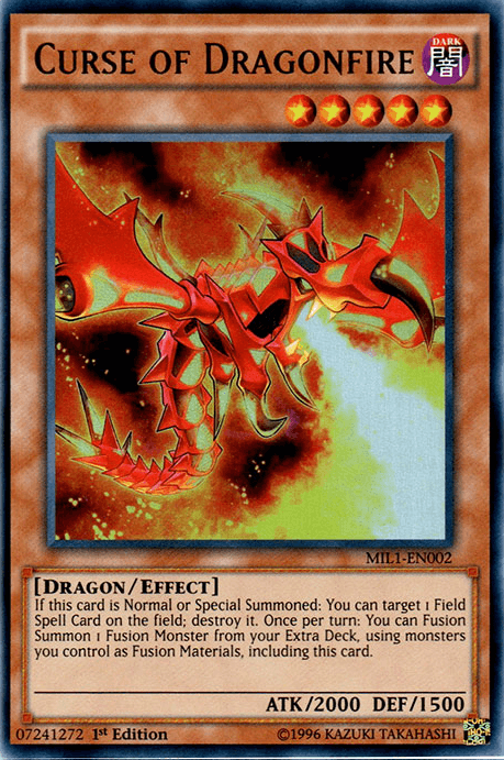 Curse of Dragonfire [MIL1-EN002] Ultra Rare - Doe's Cards