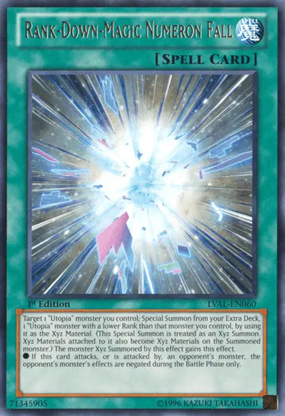 Rank-Down-Magic Numeron Fall [LVAL-EN060] Rare - Doe's Cards