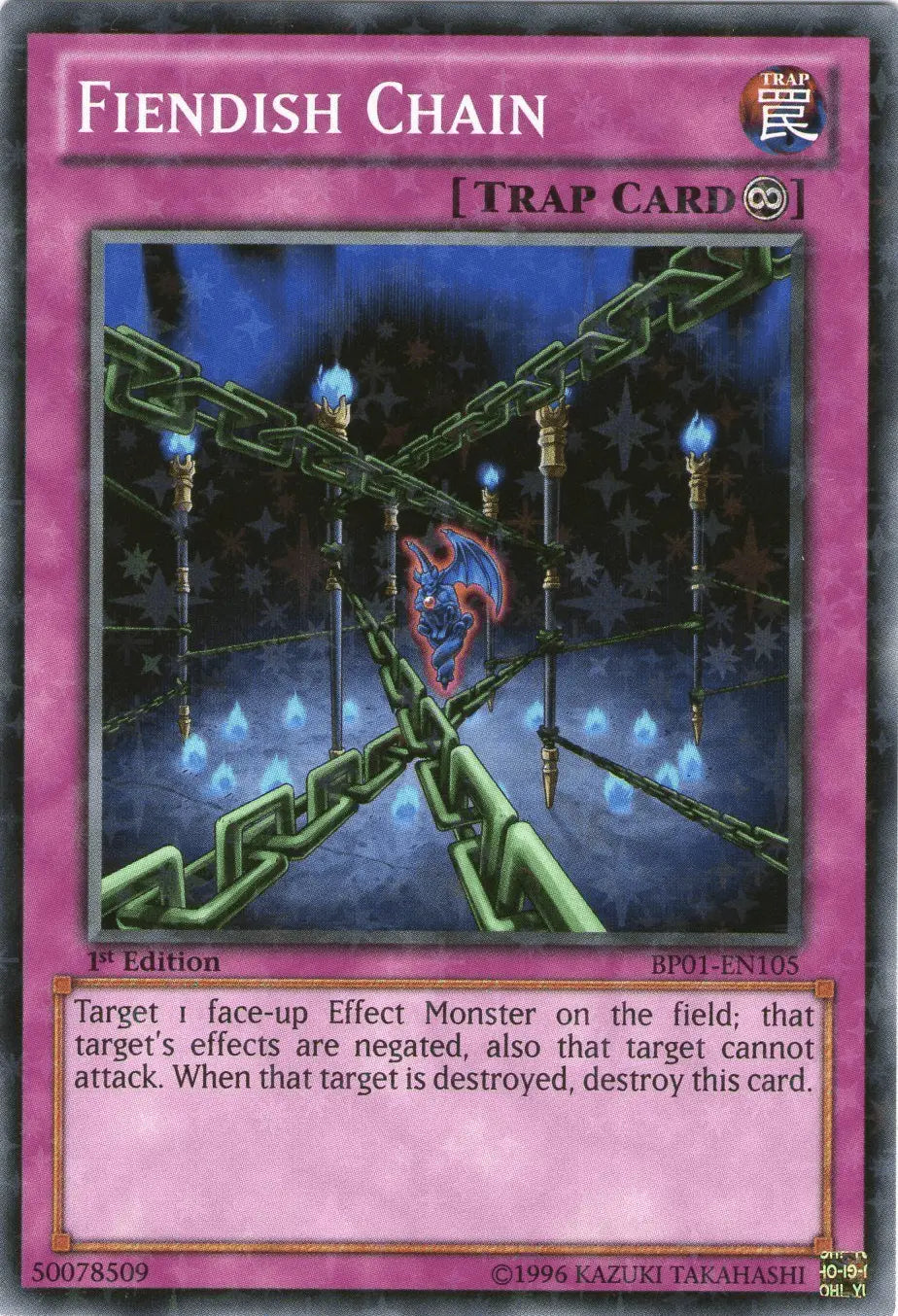 Fiendish Chain [BP01-EN105] Starfoil Rare - Doe's Cards