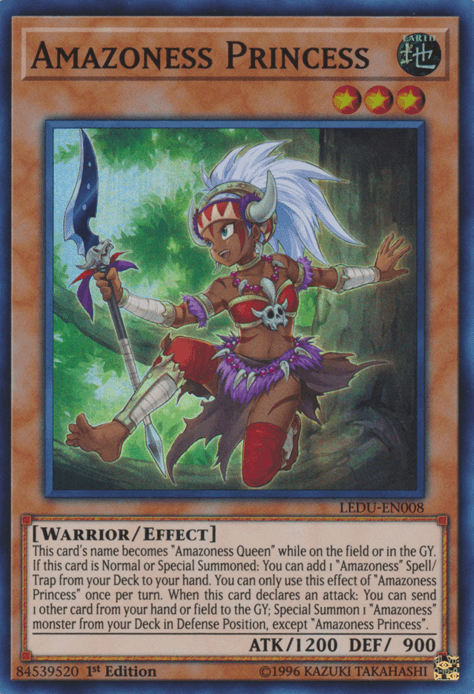 Amazoness Princess [LEDU-EN008] Super Rare - Doe's Cards