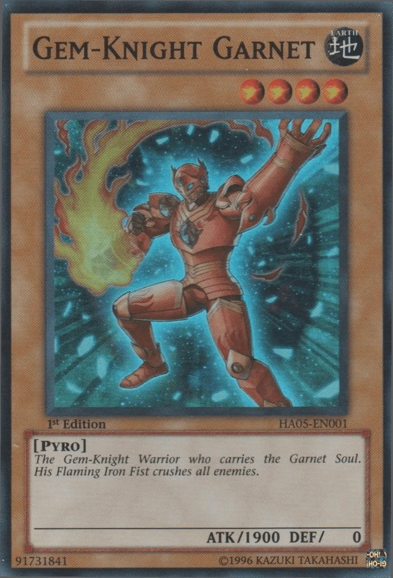 Gem-Knight Garnet [HA05-EN001] Super Rare - Doe's Cards