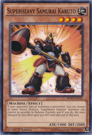 Superheavy Samurai Kabuto [MP15-EN132] Common - Doe's Cards