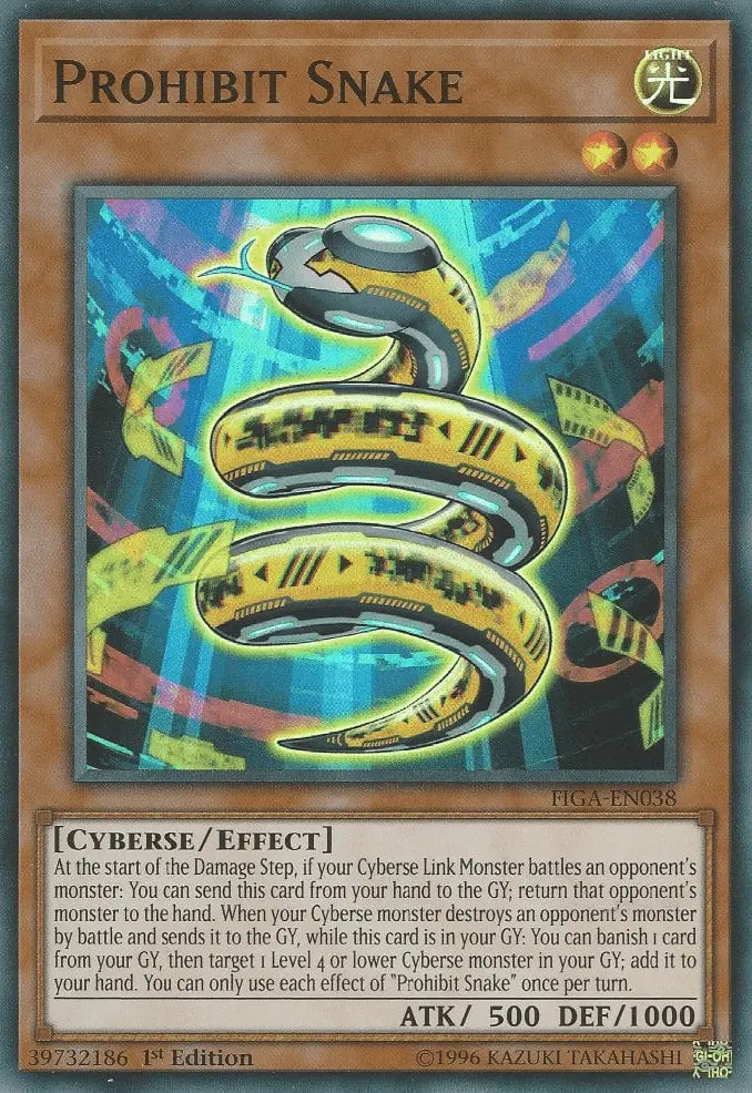 Prohibit Snake [FIGA-EN038] Super Rare - Doe's Cards