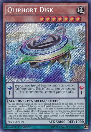 Qliphort Disk [NECH-EN024] Secret Rare - Doe's Cards