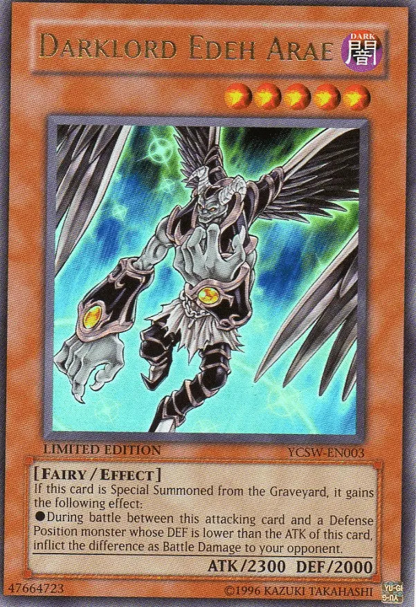 Darklord Edeh Arae [YCSW-EN003] Ultra Rare - Doe's Cards
