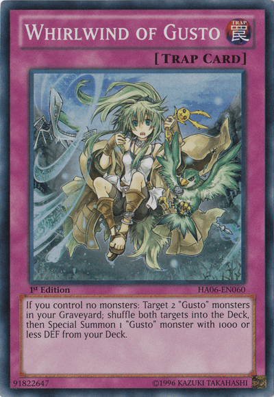 Whirlwind of Gusto [HA06-EN060] Super Rare - Doe's Cards