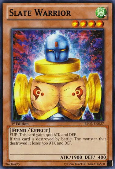 Slate Warrior [BP02-EN027] Rare - Doe's Cards