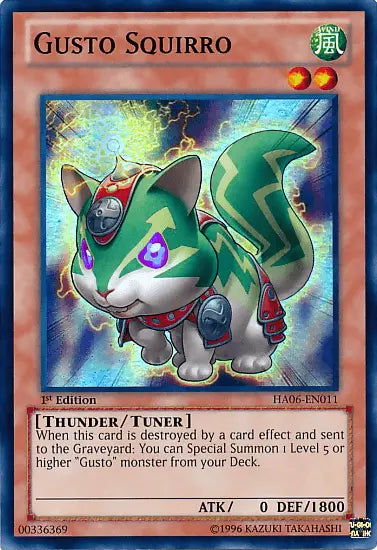 Gusto Squirro [HA06-EN011] Super Rare - Doe's Cards