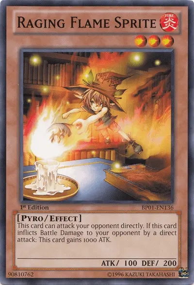 Raging Flame Sprite [BP01-EN136] Common - Doe's Cards