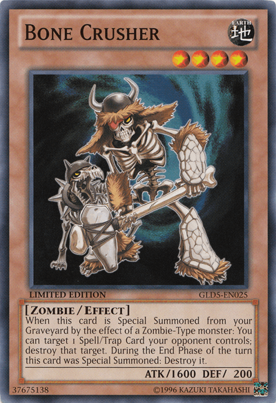 Bone Crusher [GLD5-EN025] Common - Doe's Cards