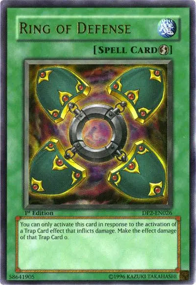 Ring of Defense [DP2-EN026] Ultra Rare - Doe's Cards