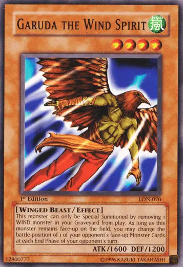 Garuda the Wind Spirit [LON-070] Common - Doe's Cards