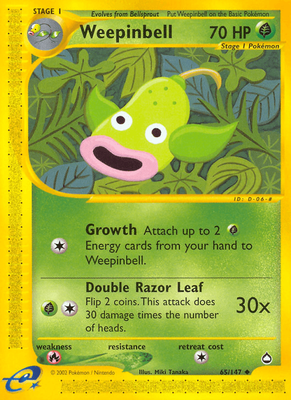 Weepinbell (65/147) [Aquapolis] - Doe's Cards