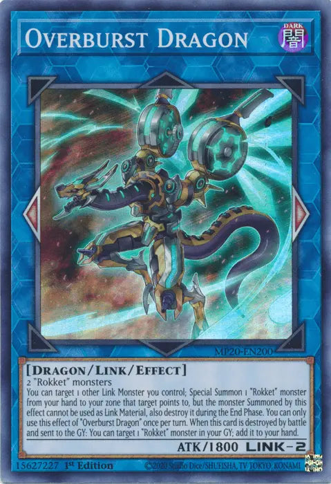 Overburst Dragon [MP20-EN200] Super Rare - Doe's Cards