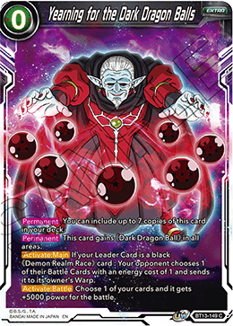 Yearning for the Dark Dragon Balls (Common) (BT13-149) [Supreme Rivalry] - Doe's Cards