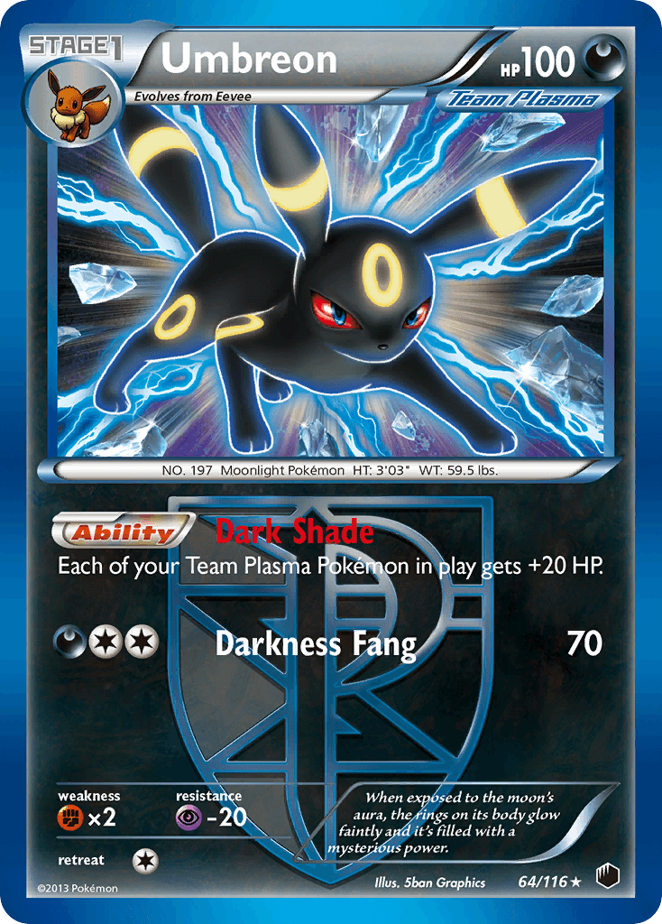 Umbreon (64/116) [Black & White: Plasma Freeze] - Doe's Cards