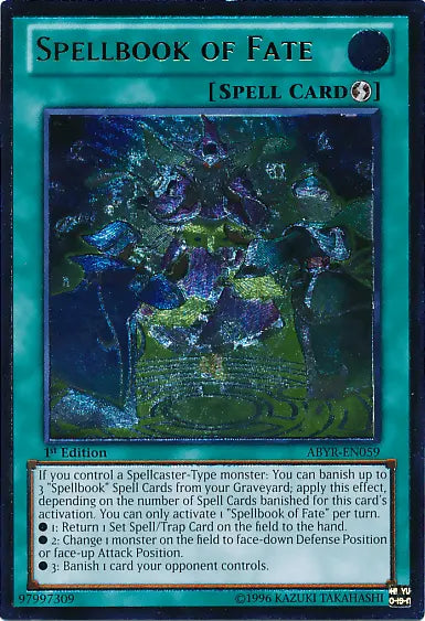 Spellbook of Fate (UTR) [ABYR-EN059] Ultimate Rare - Doe's Cards