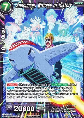Announcer, Witness of History (Power Booster) (P-162) [Promotion Cards] - Doe's Cards