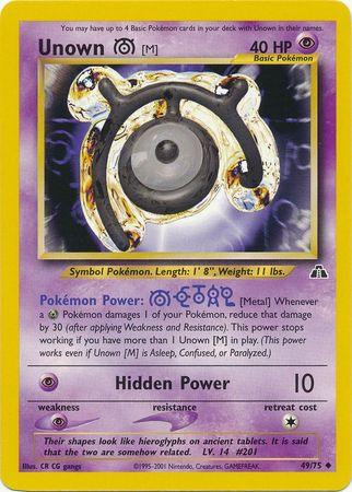 Unown [M] (49/75) [Neo Discovery Unlimited] - Doe's Cards