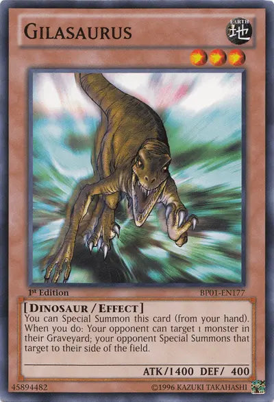 Gilasaurus [BP01-EN177] Common - Doe's Cards