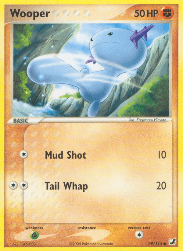 Wooper (79/115) [EX: Unseen Forces] - Doe's Cards