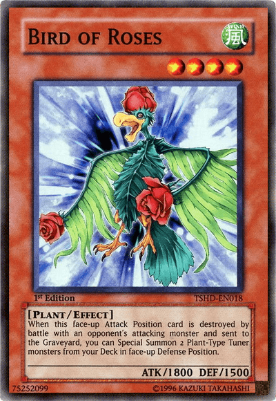 Bird of Roses [TSHD-EN018] Super Rare - Doe's Cards