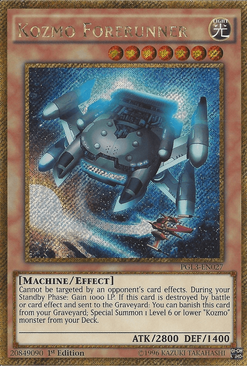 Kozmo Forerunner [PGL3-EN027] Gold Secret Rare - Doe's Cards