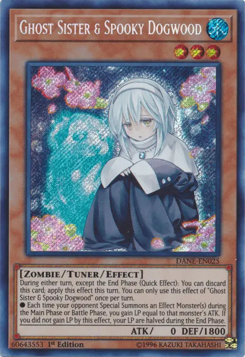 Ghost Sister & Spooky Dogwood [DANE-EN025] Secret Rare - Doe's Cards