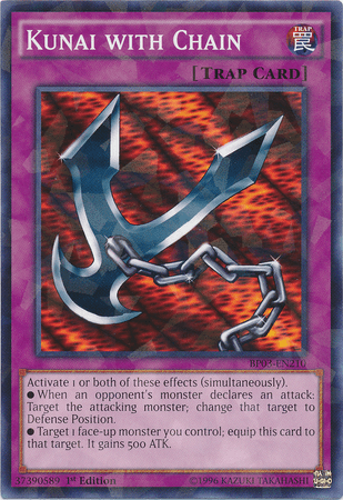 Kunai with Chain [BP03-EN210] Shatterfoil Rare - Doe's Cards