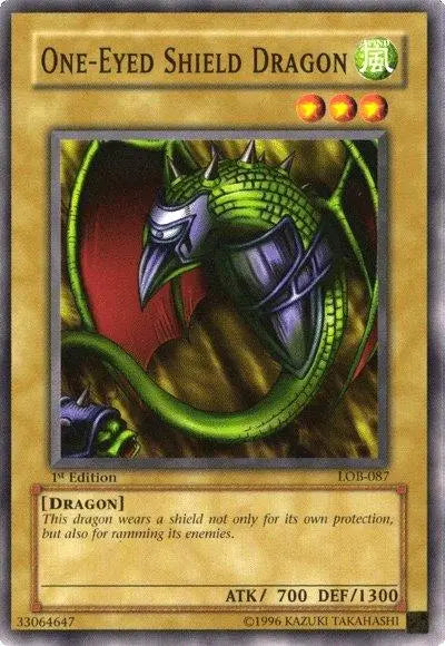 One-Eyed Shield Dragon [LOB-087] Common - Doe's Cards