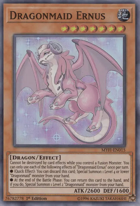 Dragonmaid Ernus [MYFI-EN015] Super Rare - Doe's Cards