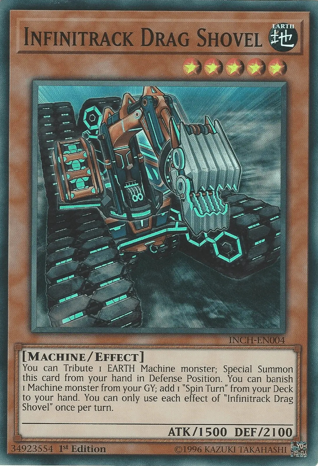 Infinitrack Drag Shovel [INCH-EN004] Super Rare - Doe's Cards